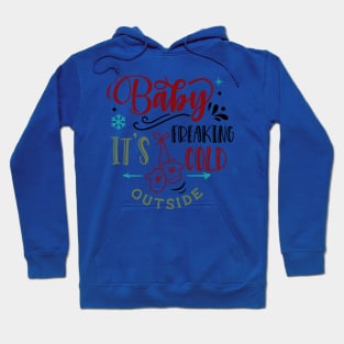 Baby it's freaking cold outside Hoodie